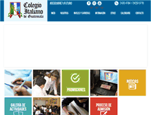 Tablet Screenshot of colegioitaliano.edu.gt